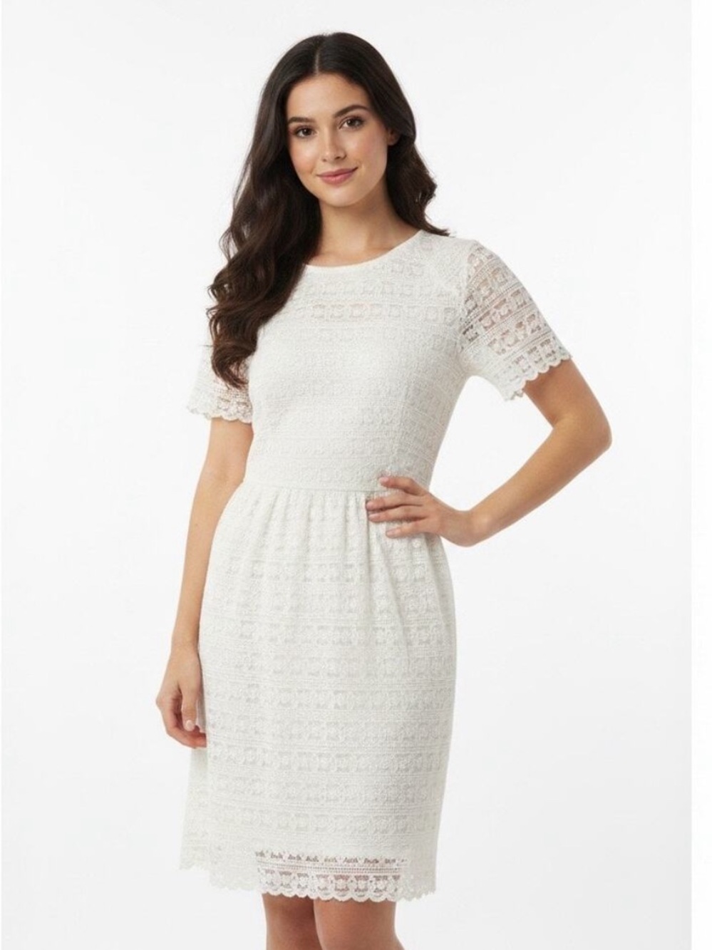 Free People Ivory Lace Sheath Midi Dress Lace Midi Dress in White 25